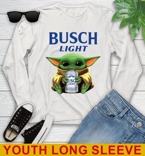 Star Wars Baby Yoda Hugs Busch Light Beer Shirt 133