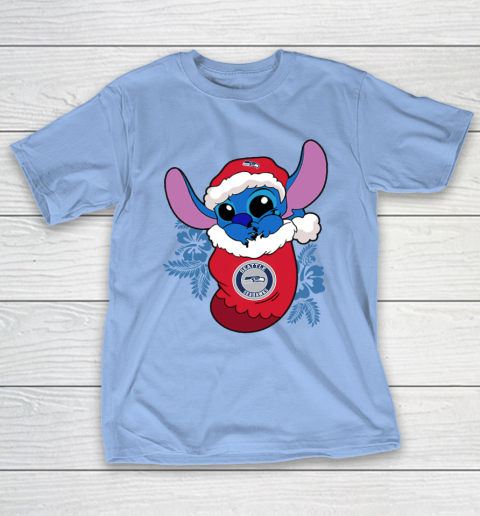 Seattle Seahawks Christmas Stitch In The Sock Funny Disney NFL T-Shirt 11