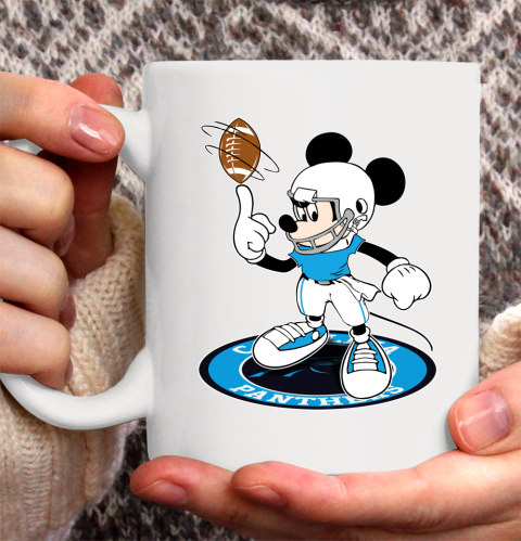 NFL Football Carolina Panthers Cheerful Mickey Disney Shirt Ceramic Mug 15oz 2