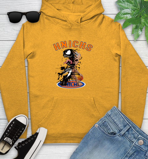 NBA New York Knicks Basketball Venom Groot Guardians Of The Galaxy Youth Hoodie 3