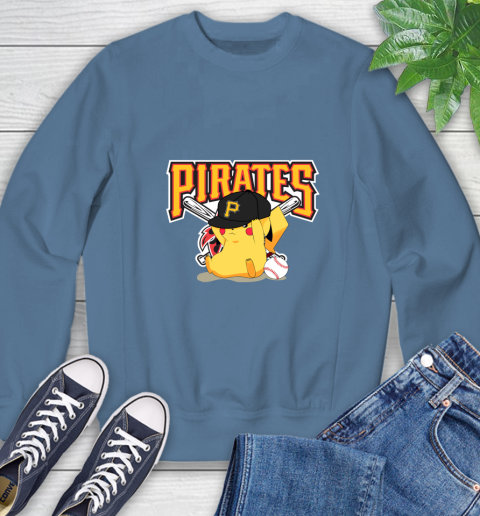 MLB Pikachu Baseball Sports Pittsburgh Pirates Sweatshirt 7