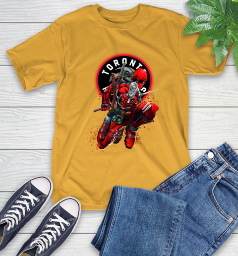 NBA Deadpool Marvel Comics Sports Basketball Toronto Raptors T-Shirt 3