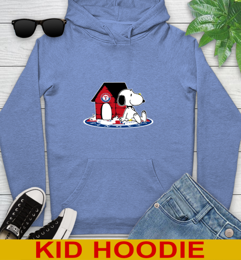 MLB Baseball Texas Rangers Snoopy The Peanuts Movie Shirt Youth Hoodie 12