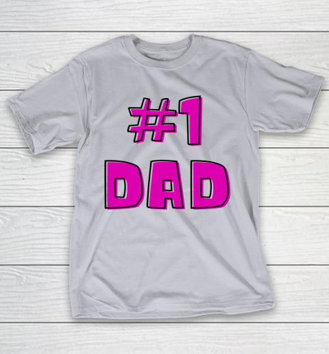 #1 Dad, WORLD'S BEST DAD  Happy Fathers Day T-Shirt 4
