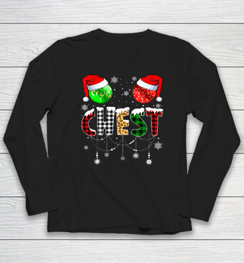 Christmas T Shirt Matching Couple Family Chestnuts Long Sleeve T-Shirt