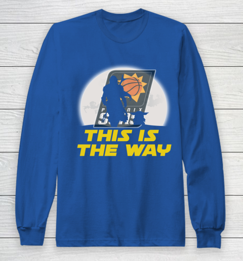 Phoenix Suns NBA Basketball Star Wars Yoda And Mandalorian This Is The Way Long Sleeve T-Shirt 6