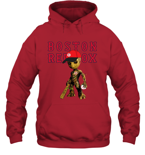 MLB Boston Red Sox Groot Guardians Of The Galaxy Baseball Hoodie