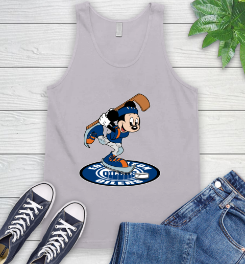 NHL Hockey Edmonton Oilers Cheerful Mickey Disney Shirt Tank Top 4