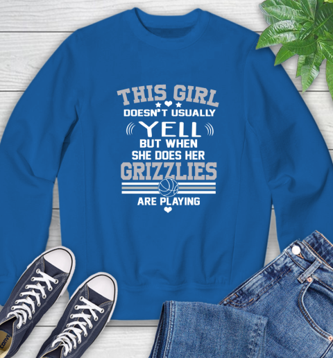 Memphis Grizzlies NBA Basketball I Yell When My Team Is Playing Sweatshirt 9