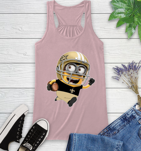 NFL New Orleans Saints Minions Disney Football Sports Racerback Tank 11