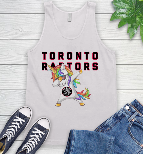 Toronto Raptors NBA Basketball Funny Unicorn Dabbing Sports Tank Top