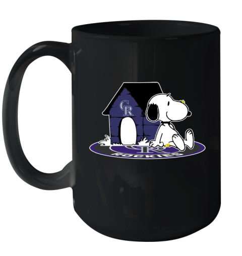 MLB Baseball Colorado Rockies Snoopy The Peanuts Movie Shirt Ceramic Mug 15oz 2