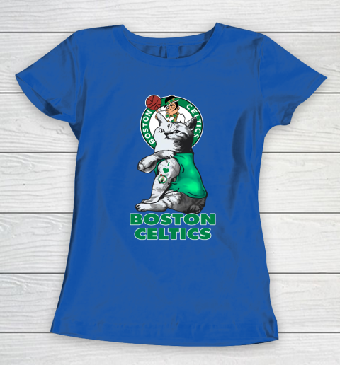 NBA Basketball My Cat Loves Boston Celtics Women's T-Shirt 8