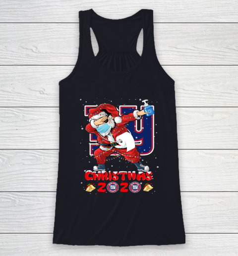 New York Giants Funny Santa Claus Dabbing Christmas 2020 NFL Racerback Tank 7