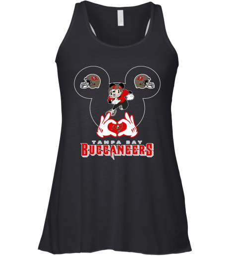I Love The Buccaneers Mickey Mouse Tampa Bay Buccaneers s Racerback Tank