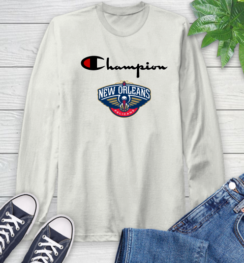 NBA Basketball New Orleans Pelicans Champion Shirt Long Sleeve T-Shirt 11