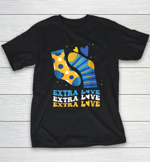 Extra Love National Down Syndrome Awareness Down Youth T-Shirt