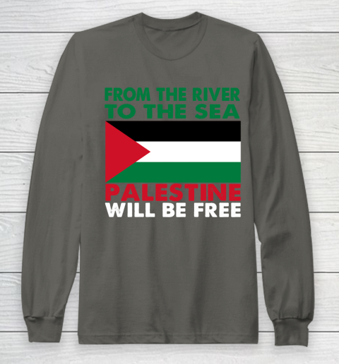 From The River To The Sea Palestine Will Be Free Long Sleeve T-Shirt 5