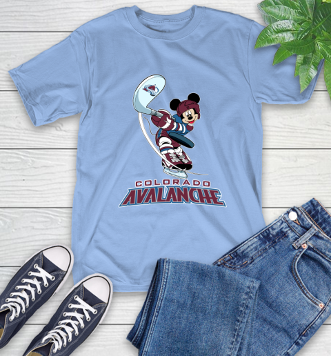 NHL Hockey Colorado Avalanche Cheerful Mickey Mouse Shirt T-Shirt 12