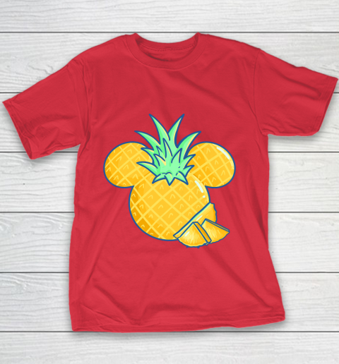 Disney Mickey Friends Mickey Pineapple Logo Youth T-Shirt 7