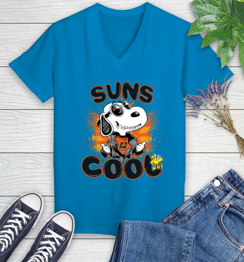 NBA Basketball Phoenix Suns Cool Snoopy Shirt Women's V-Neck T-Shirt 5