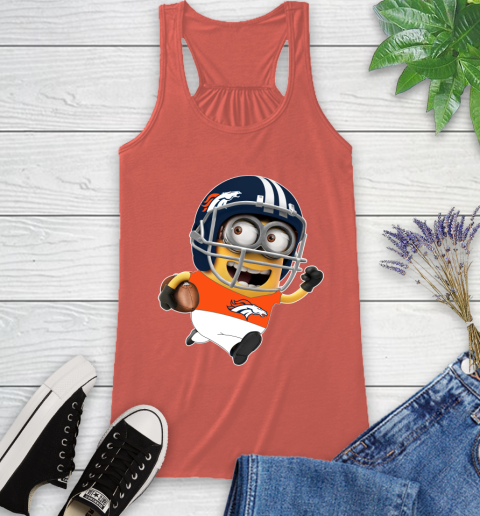 NFL Denver Broncos Minions Disney Football Sports Racerback Tank 4