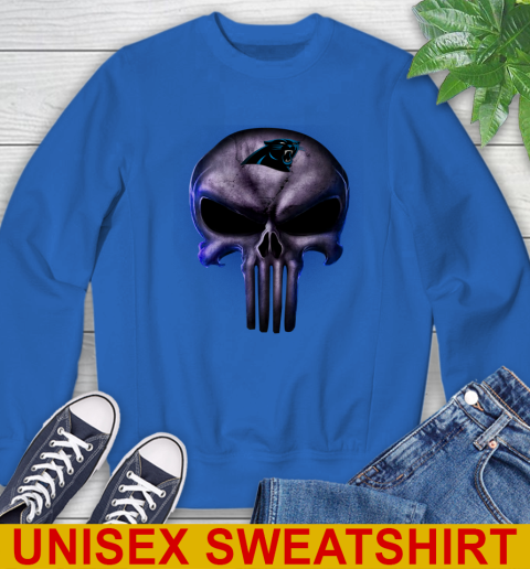 Carolina Panthers NFL Football Punisher Skull Sports Sweatshirt 11