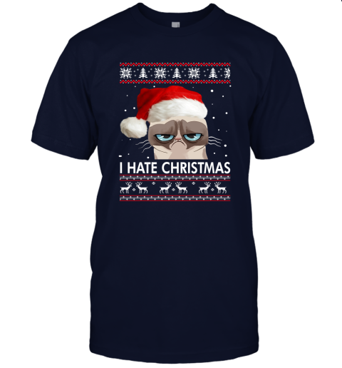Grumpy I Hate Christmas Unisex Jersey Tee