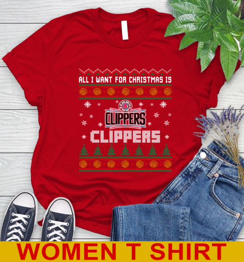 NBA All I Want For Christmas Is Los Angeles Clippers Basketball Sports 95
