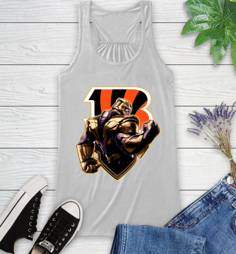 NFL Thanos Avengers Endgame Football Sports Cincinnati Bengals Racerback Tank