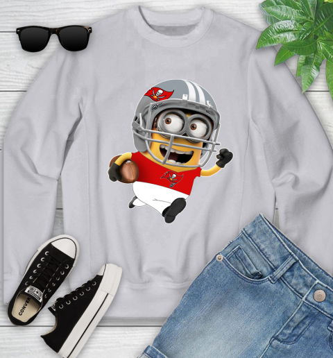 NFL Tampa Bay Buccaneers Minions Disney Football Sports Youth Sweatshirt 4