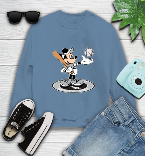 MLB Baseball Chicago White Sox Cheerful Mickey Disney Shirt Sweatshirt 8