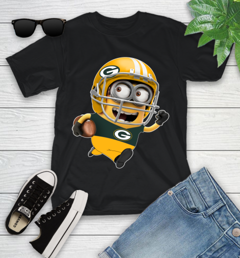 NFL Green Bay Packers Minions Disney Football Sports Youth T-Shirt 2