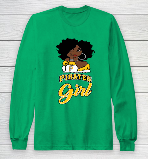 Pittsburgh Piratess Girl MLB Long Sleeve T-Shirt 7