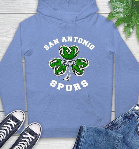 NBA San Antonio Spurs Three Leaf Clover St Patrick's Day Basketball Sports Hoodie 11
