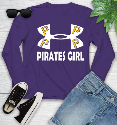 MLB Pittsburgh Pirates Under Armour Baseball Sports Youth Long Sleeve 4