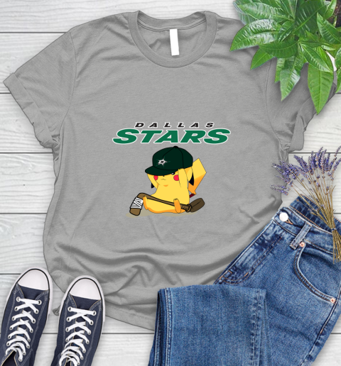 NHL Pikachu Hockey Sports Dallas Stars Women's T-Shirt 10