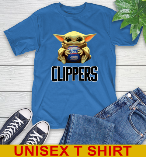 NBA Basketball LA Clippers Star Wars Baby Yoda Shirt 9