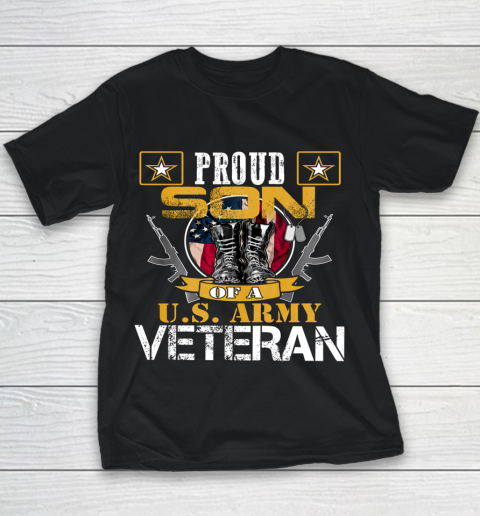 Veteran Shirt Vintage Proud Son Of A U S Army Veteran Youth T-Shirt