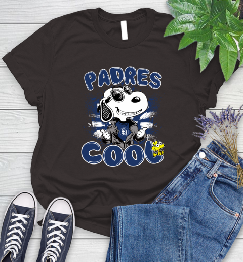 MLB Baseball San Diego Padres Cool Snoopy Shirt Women's T-Shirt 9