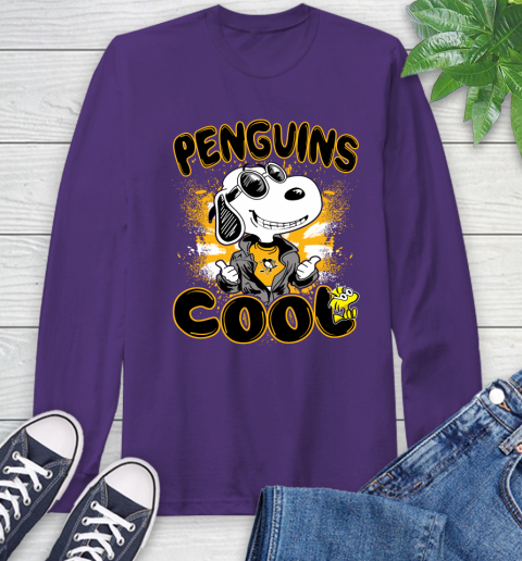 NHL Hockey Pittsburgh Penguins Cool Snoopy Shirt Long Sleeve T-Shirt 5