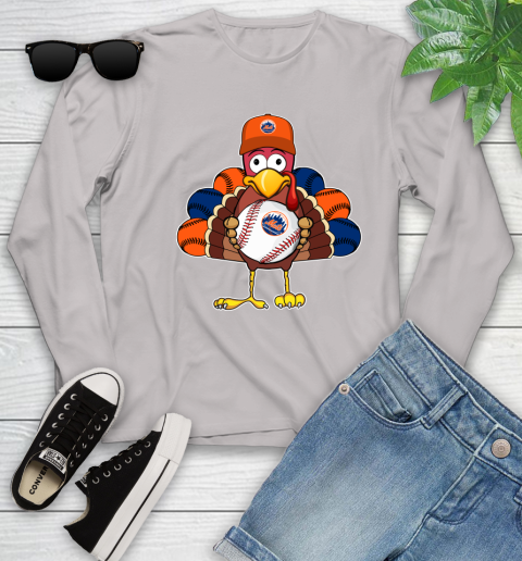 New York Mets Turkey thanksgiving Youth Long Sleeve 12