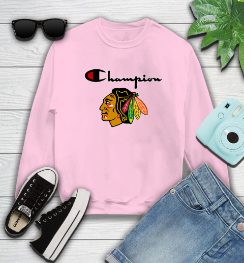 NHL Hockey Chicago Blackhawks Champion Shirt Sweatshirt - Image 7
