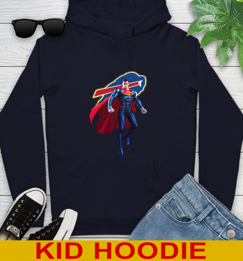 NFL Superman DC Sports Football Buffalo Bills Youth Hoodie 4