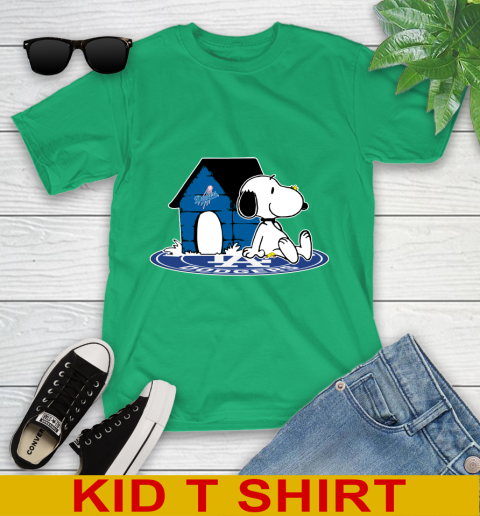 MLB Baseball Los Angeles Dodgers Snoopy The Peanuts Movie Shirt Youth T-Shirt 6