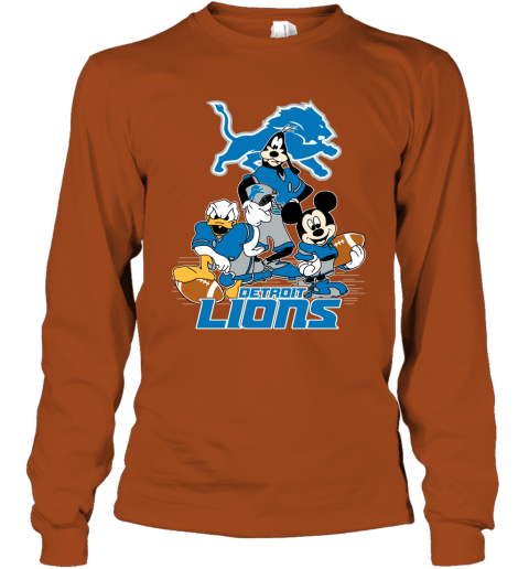 Detroit Lions Mickey Goofy Donald Disney NFL Sweatshirt Gifts for Fans -  The best gifts are made with Love