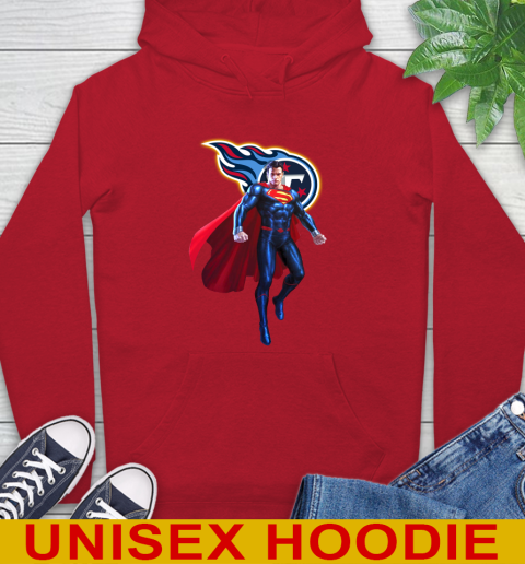 NFL Superman DC Sports Football Tennessee Titans Hoodie 10