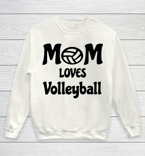 Mother's Day Funny Gift Ideas Apparel  Volleyball Mom T Shirt Youth Sweatshirt