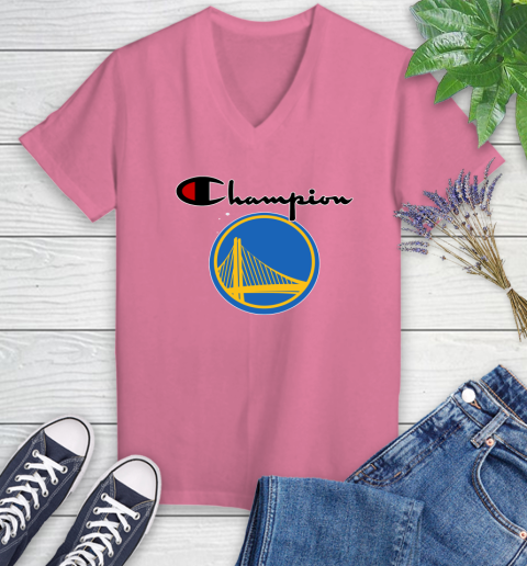 NBA Basketball Golden State Warriors Champion Shirt Women's V-Neck T-Shirt 9