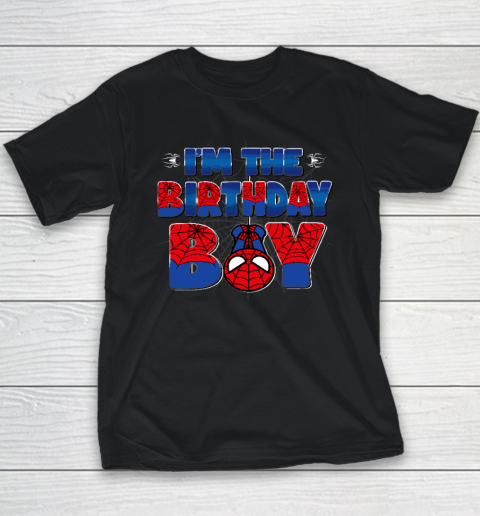 Im The Birthday Boy Spider Family Matching Youth T-Shirt